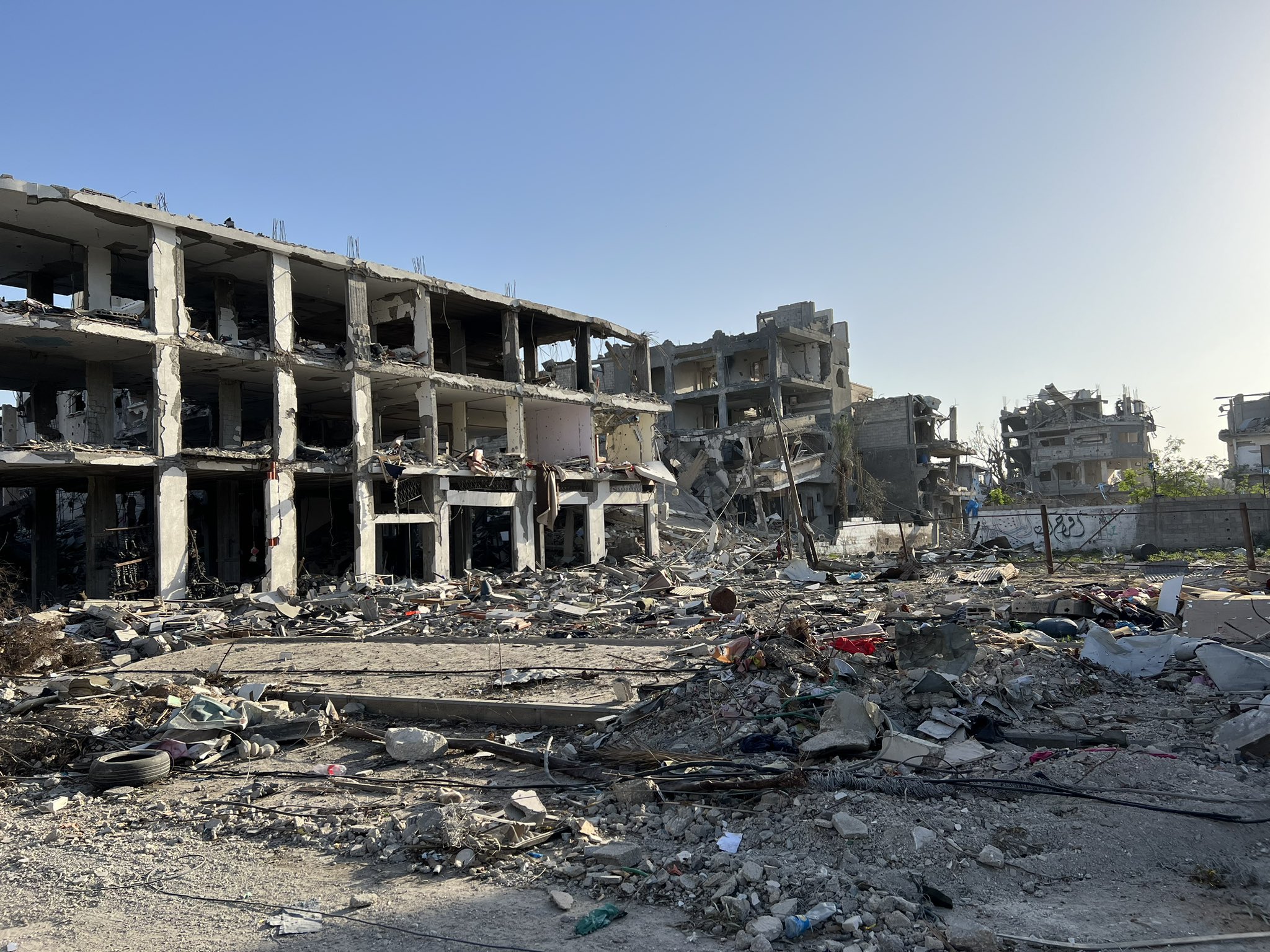 Unprecedented destruction by Israeli occupation in Gaza