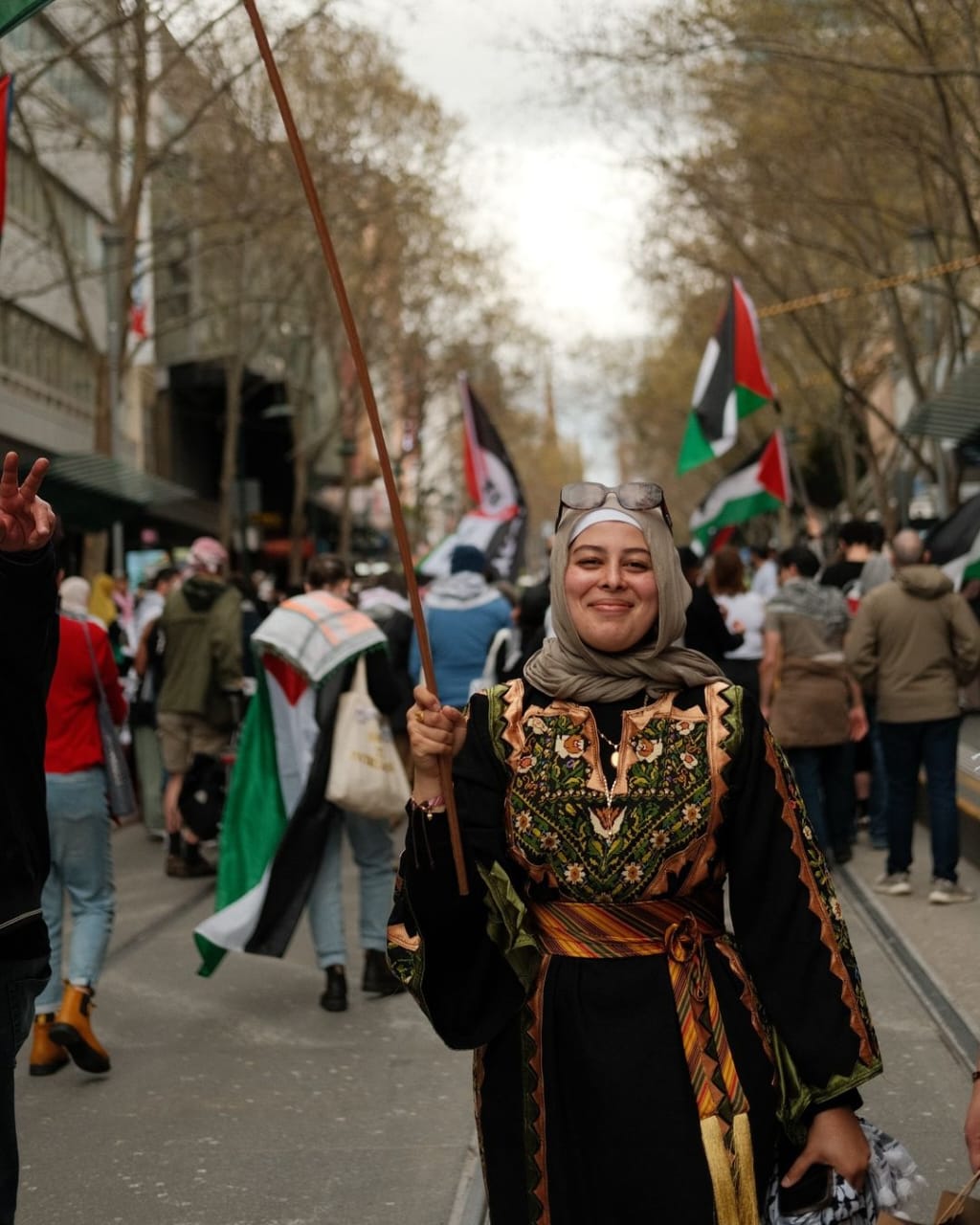 Pro-Palestine demonstration in Melbourne, Australia photo collection