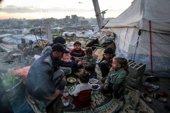 Family Observes Ramadan atop Destroyed Home in Jabalia