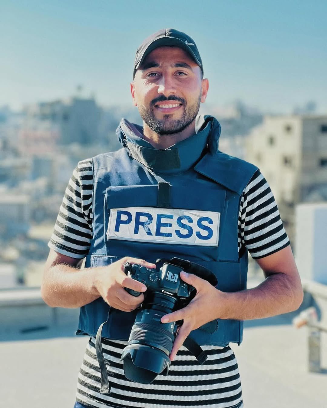 Journalist Ahmad Wael Hamdan injured in Gaza City tent attack