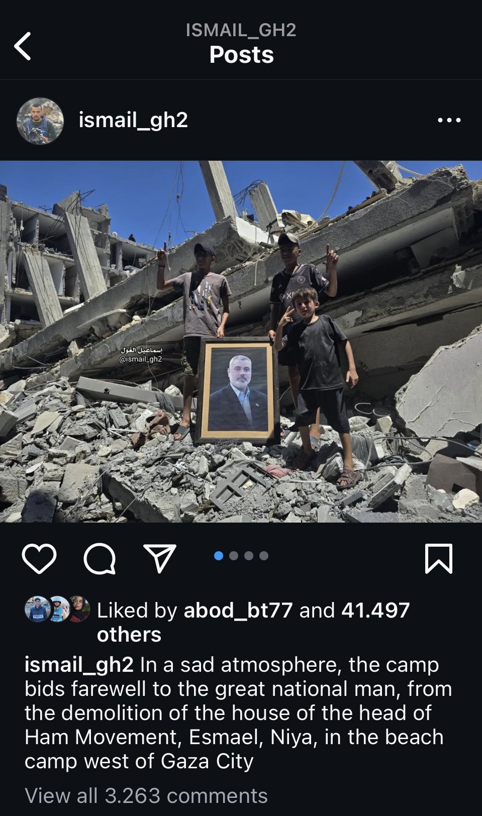 Latest Posts by Journalist Ismail Al-Ghoul