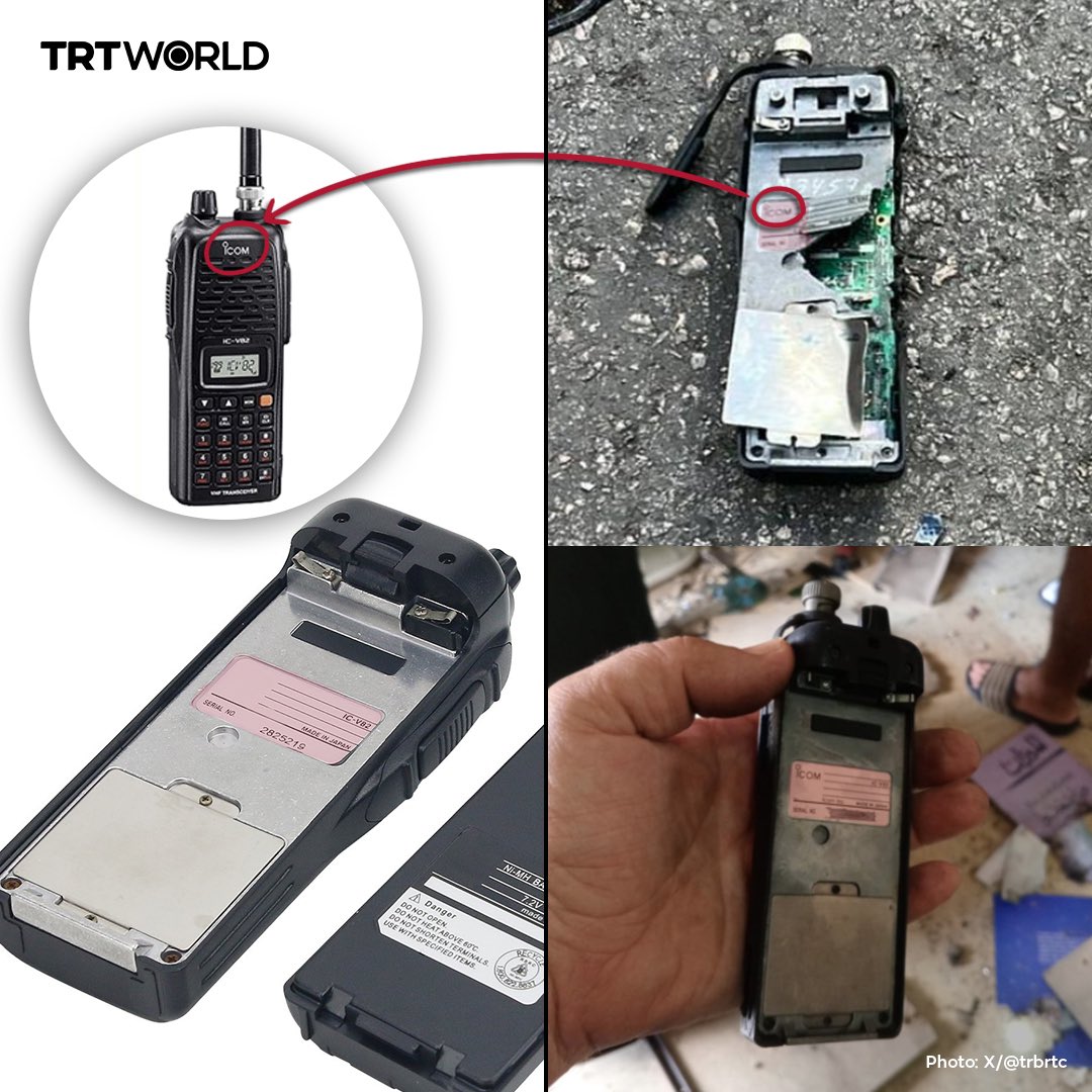 Icom walkie-talkies explode in Lebanon attacks after pager incidents