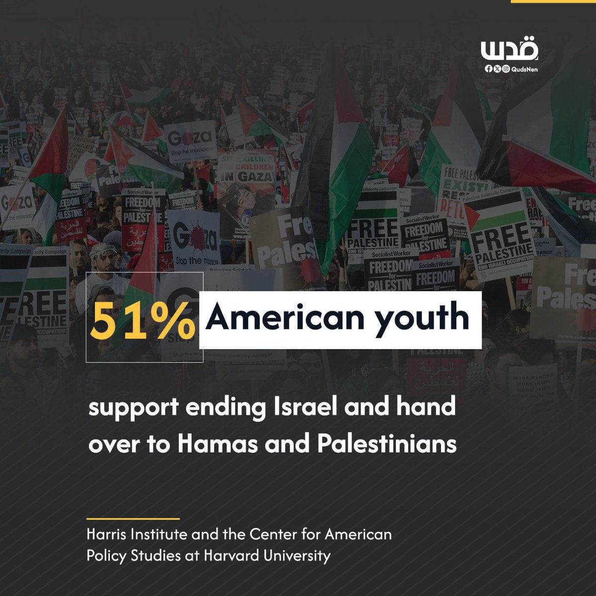 Youth Online Sentiment Shifts Toward Palestinian Support