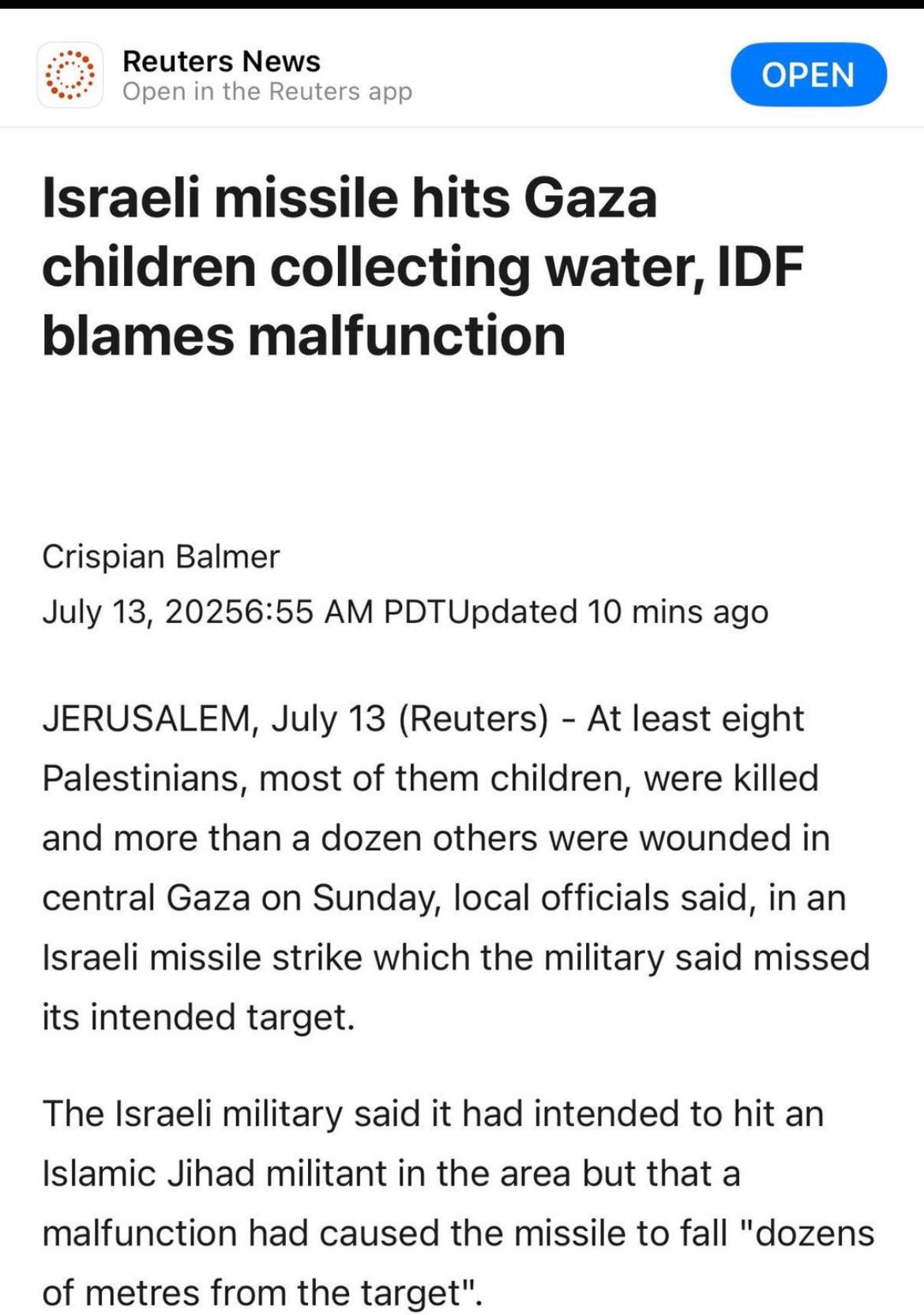 Israeli Forces Accountability for Civilian Casualties in Gaza