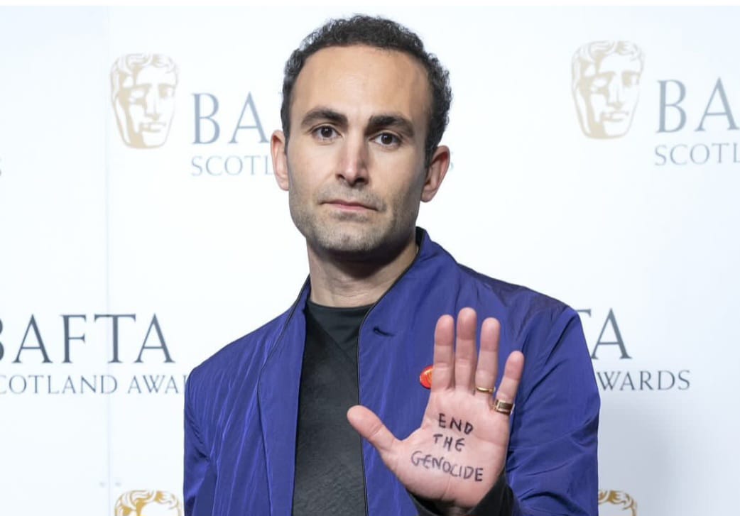 Actor demands end to Gaza genocide at BAFTA Scotland