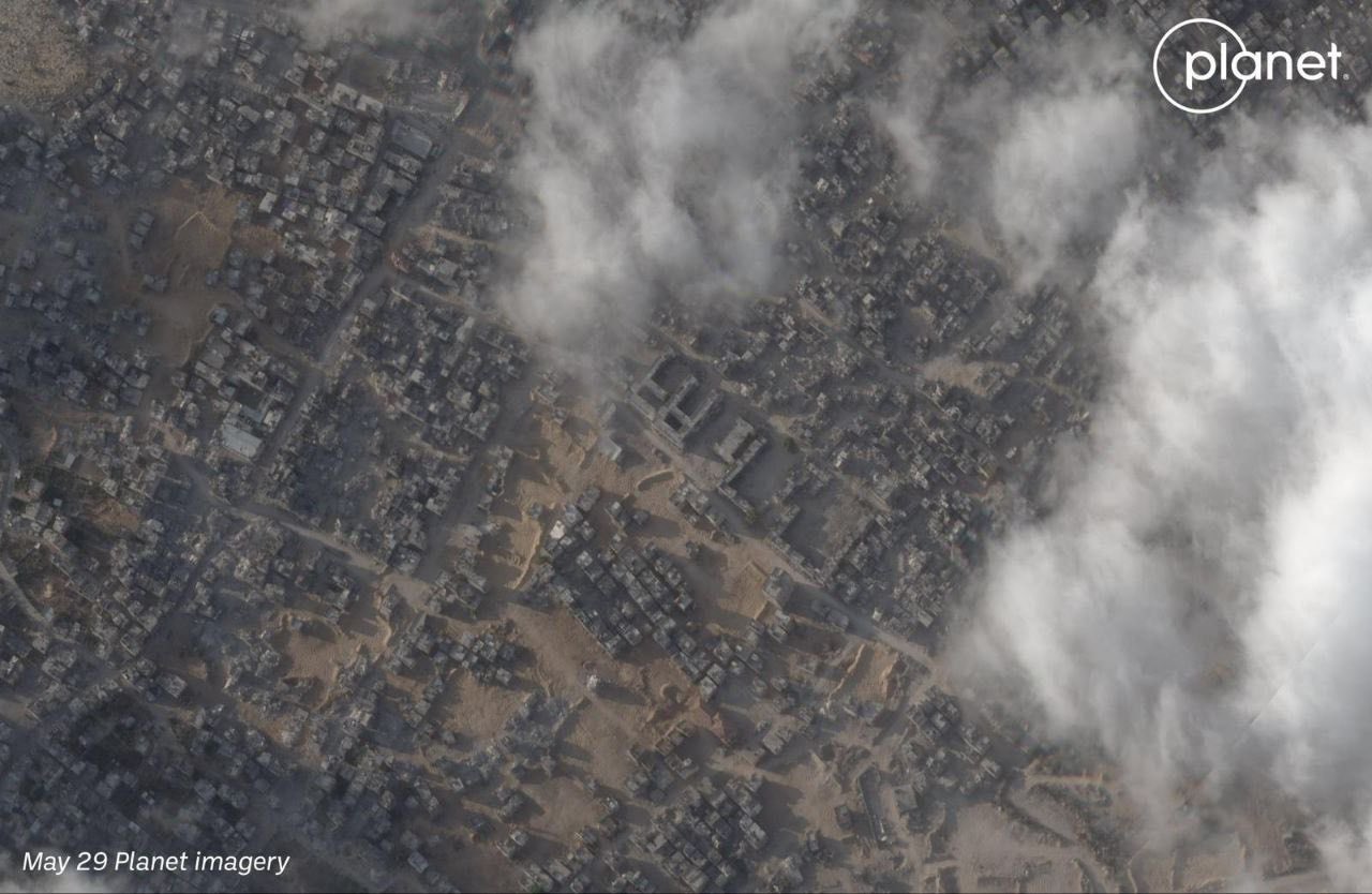 Jabalia Camp Before and After Destruction