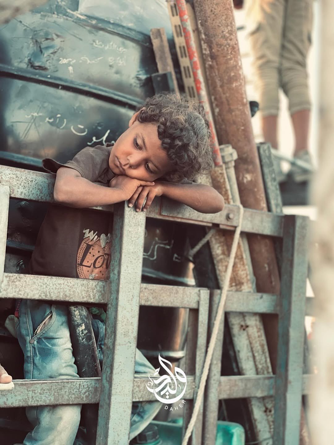 Children’s Displacement and Fear Amid Bombing