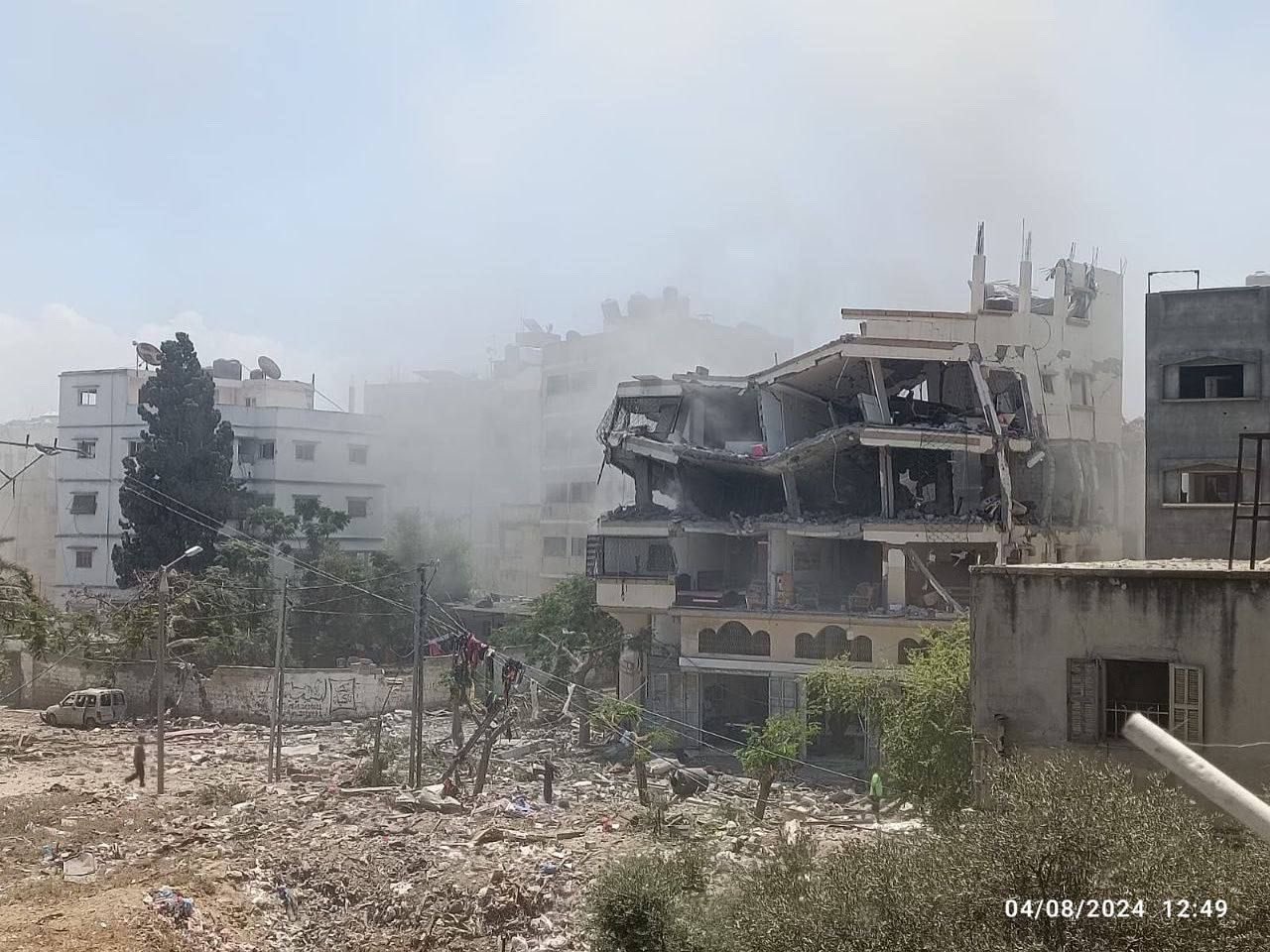 Israeli airstrike hits Salama family home in Sabra neighbourhood