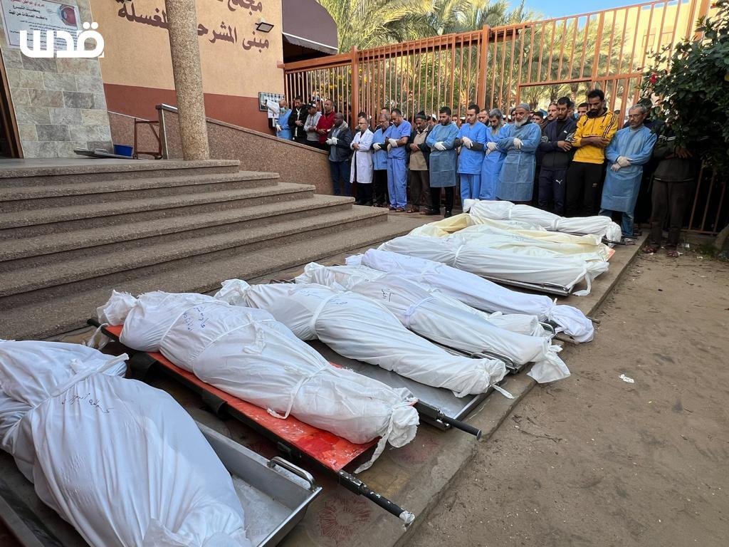 Hospitals Receive Casualties from Khan-Younis Massacres