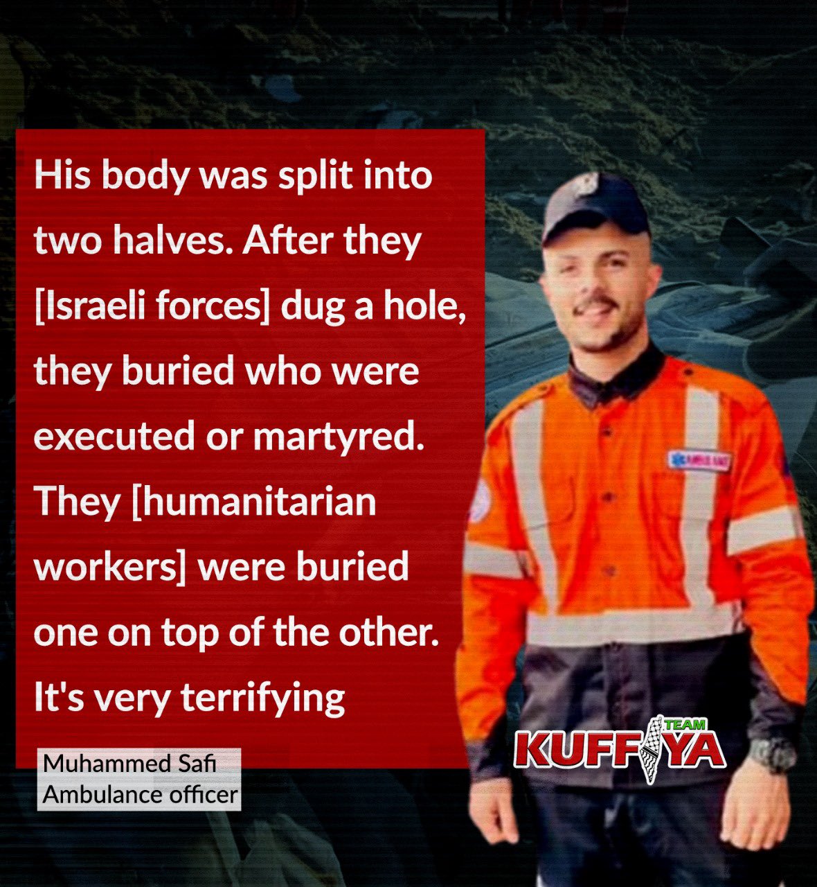 Ambulance Officer Testifies to Execution of Humanitarian Workers