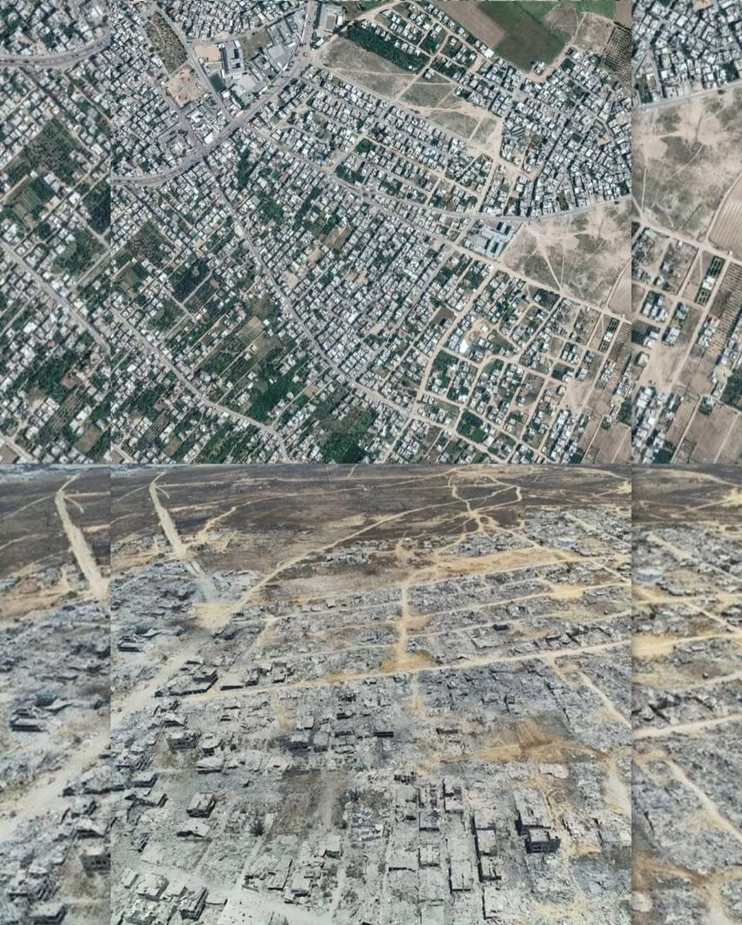 Satellite and drone images reveal Beit Hanoun destruction in Gaza