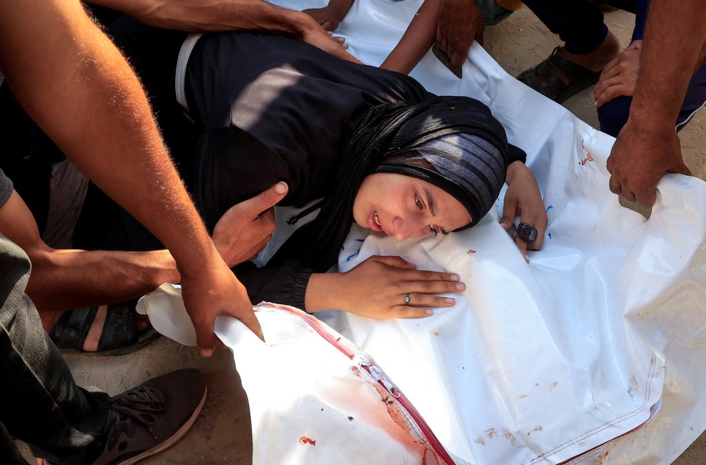 Israeli bombing kills eight in Gaza City displaced families shelter