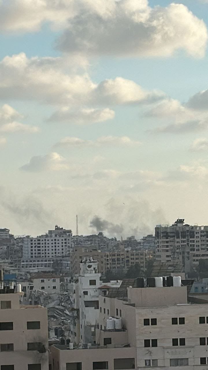 Israeli artillery targets Gaza City street and complex