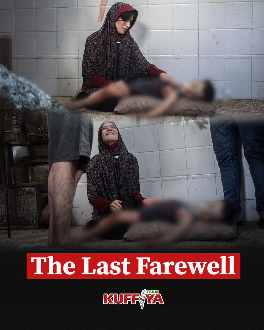 Palestinian Mother’s Farewell to Child Killed in Airstrike