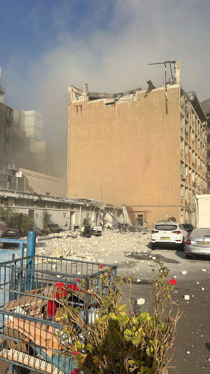 Iranian Missile Strikes Building in Israel