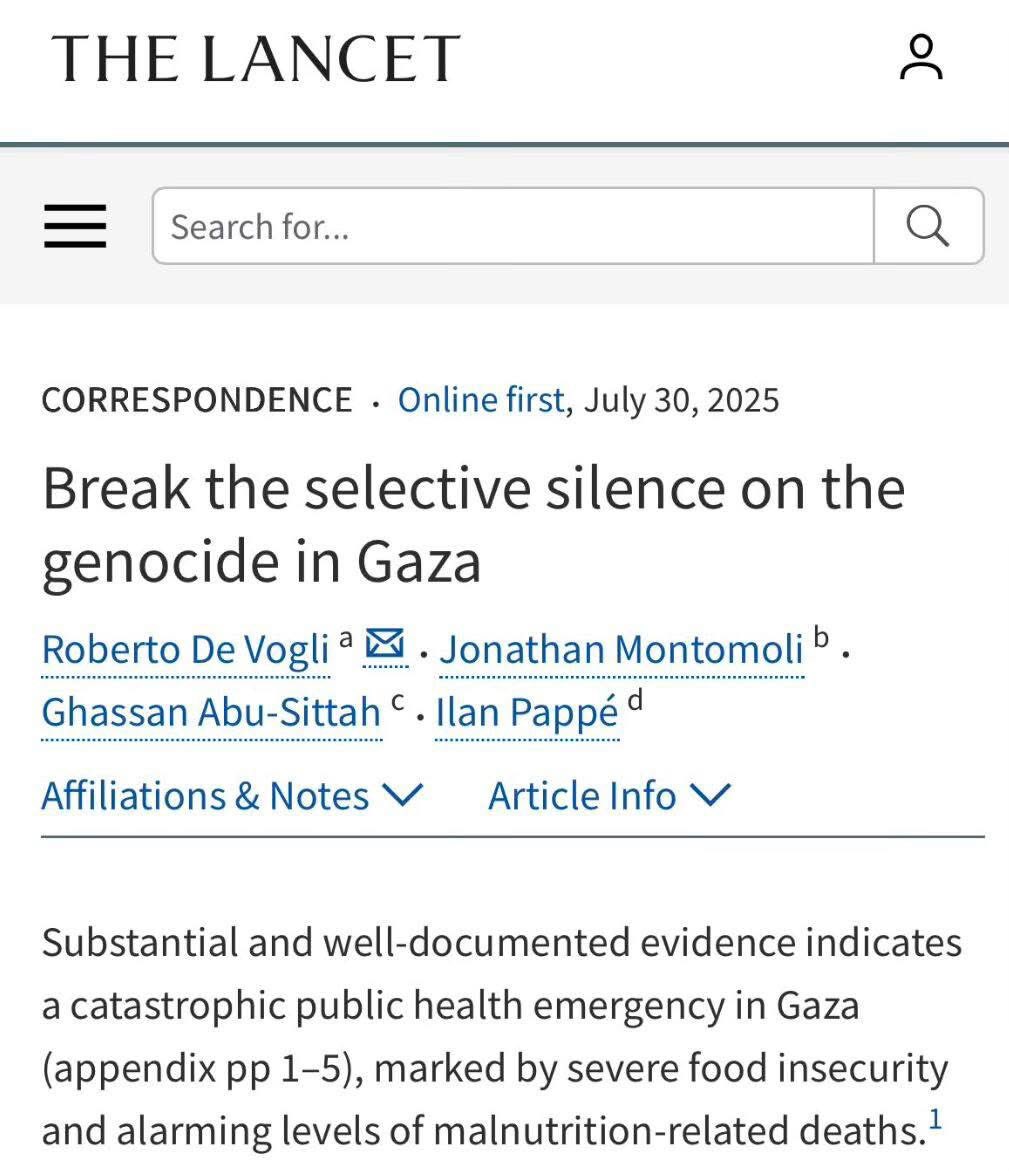 The Lancet Reports 35-Year Life Expectancy Decline in Gaza
