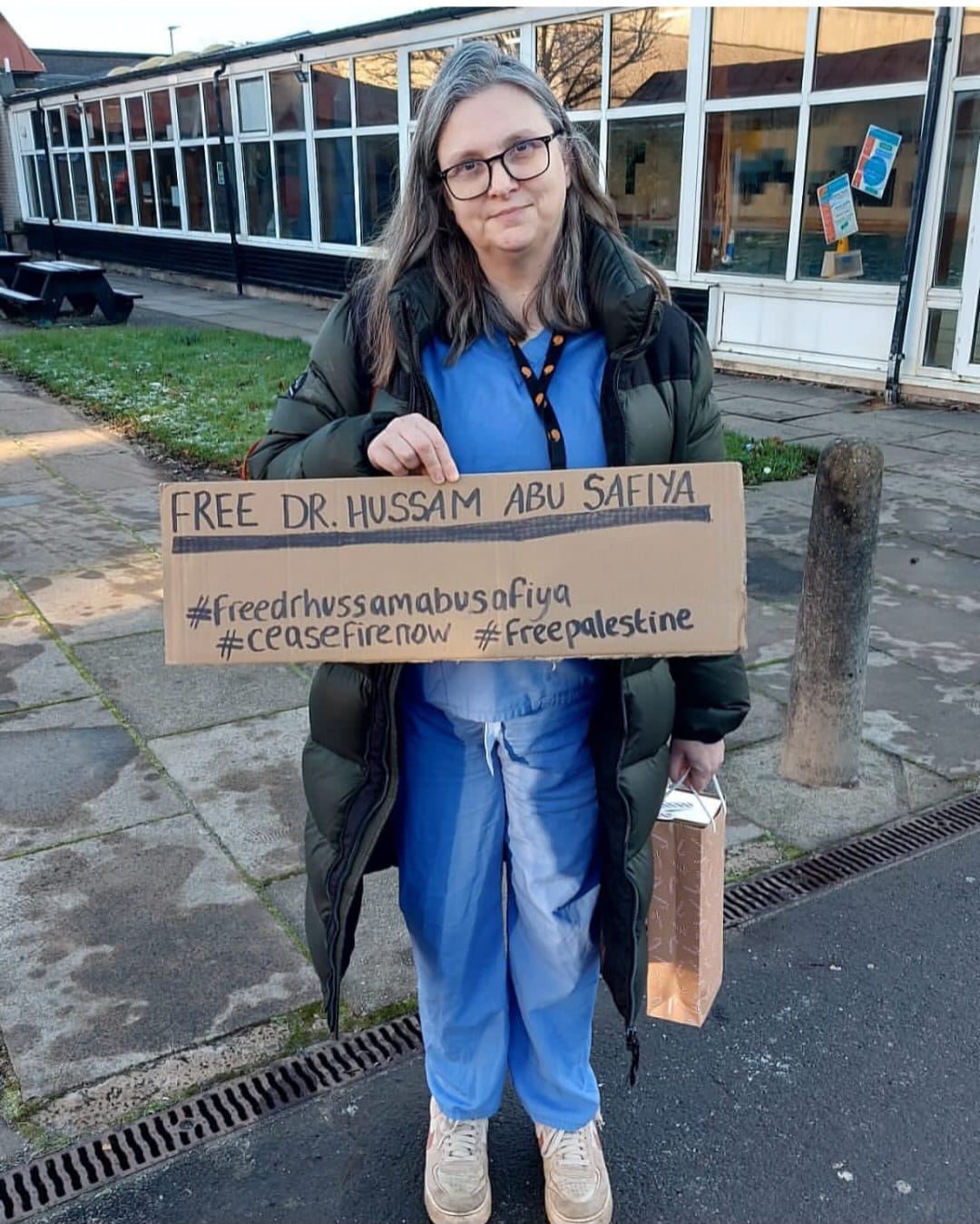 Cardiff Healthcare Workers Demand Release of Dr. Hussam Abu Safiya