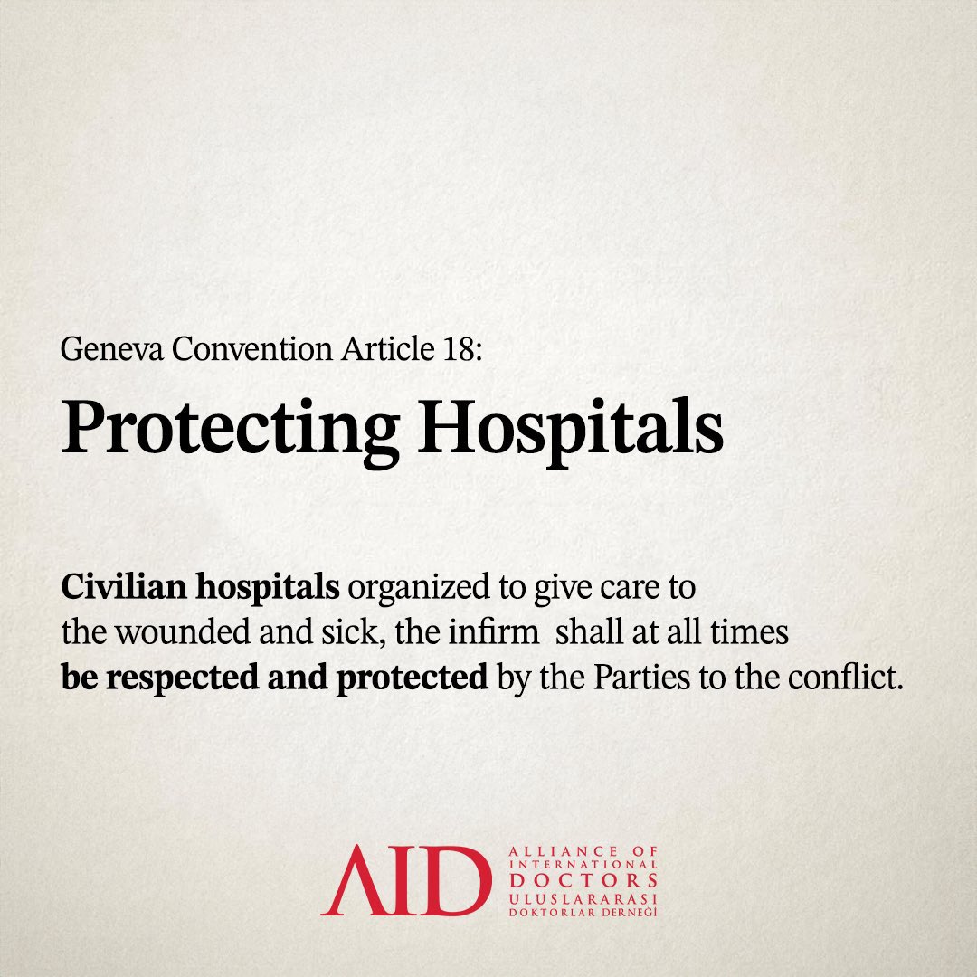 Israeli Army Must Withdraw From Occupied Hospitals Immediately