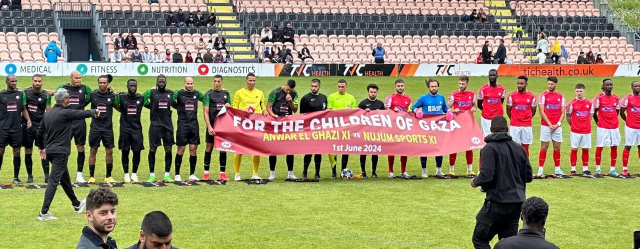 Charity Football Match Raises Funds for Palestinian Children