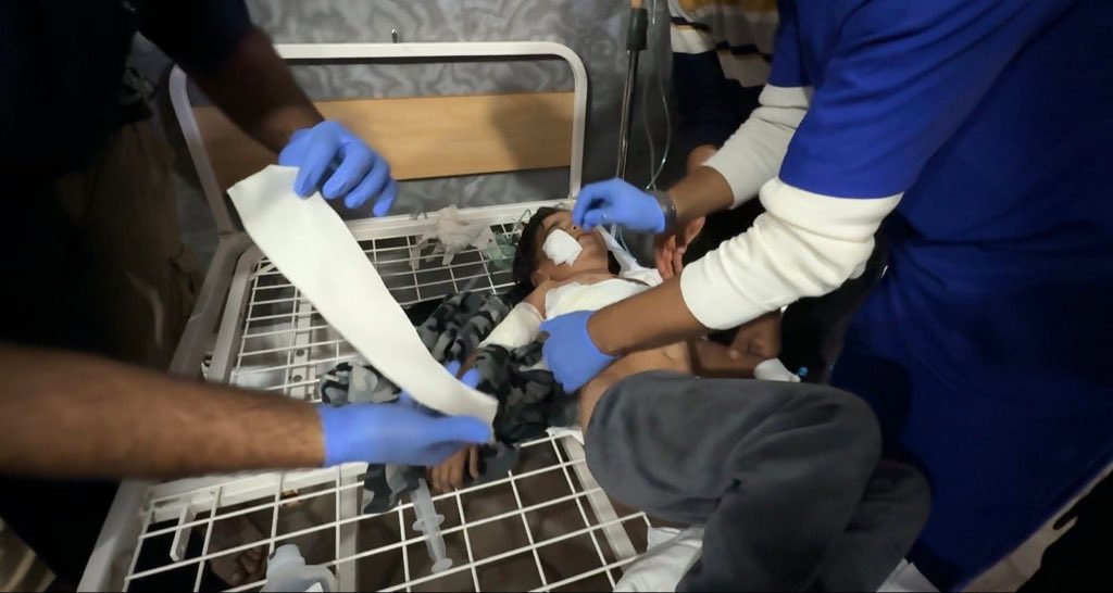 Third child wounded in Al Shati refugee camp, Gaza City
