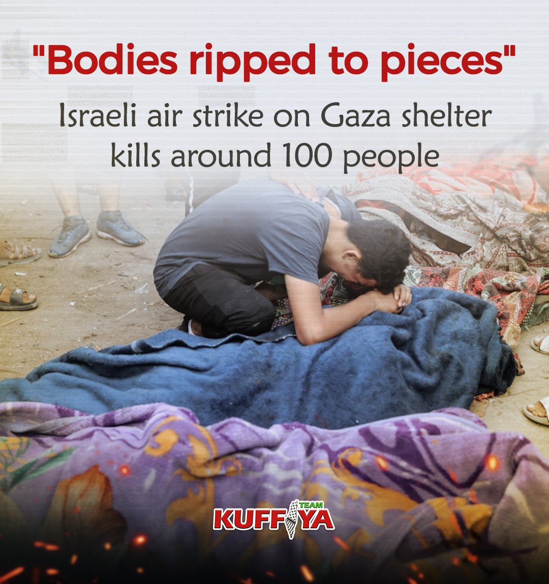 Israeli Attack on Gaza School Kills Over 100 Displaced Palestinians