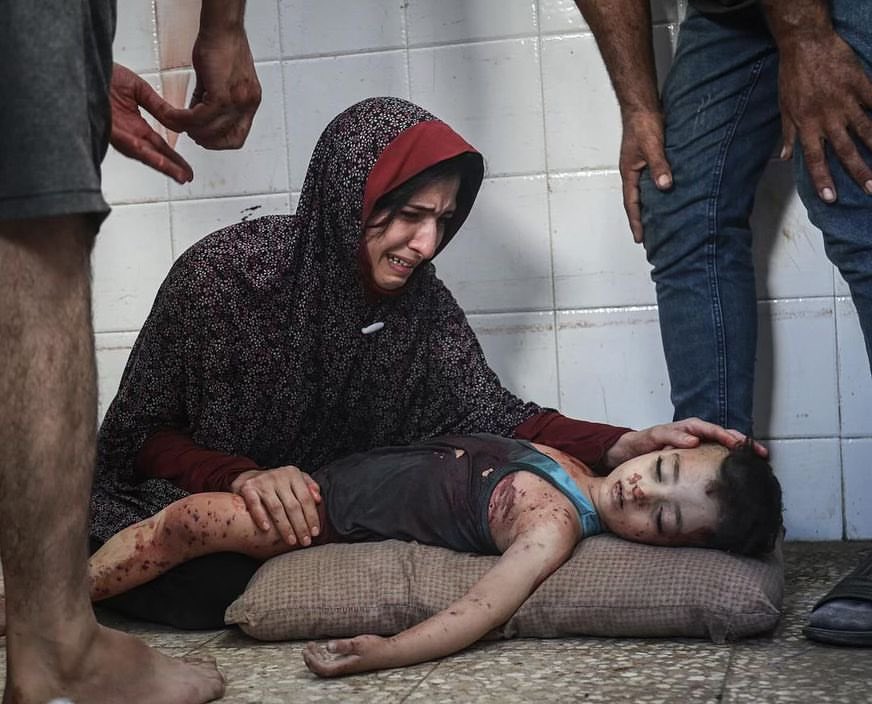 Parents bid farewell to child killed in Nuseirat camp bombing