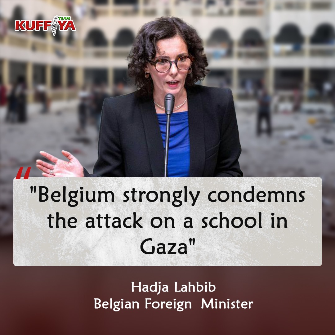Belgium Condemns Attack on Gaza School Killing Displaced Persons