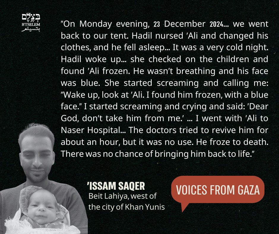 Infant Deaths from Hypothermia in Gaza Refugee Camps