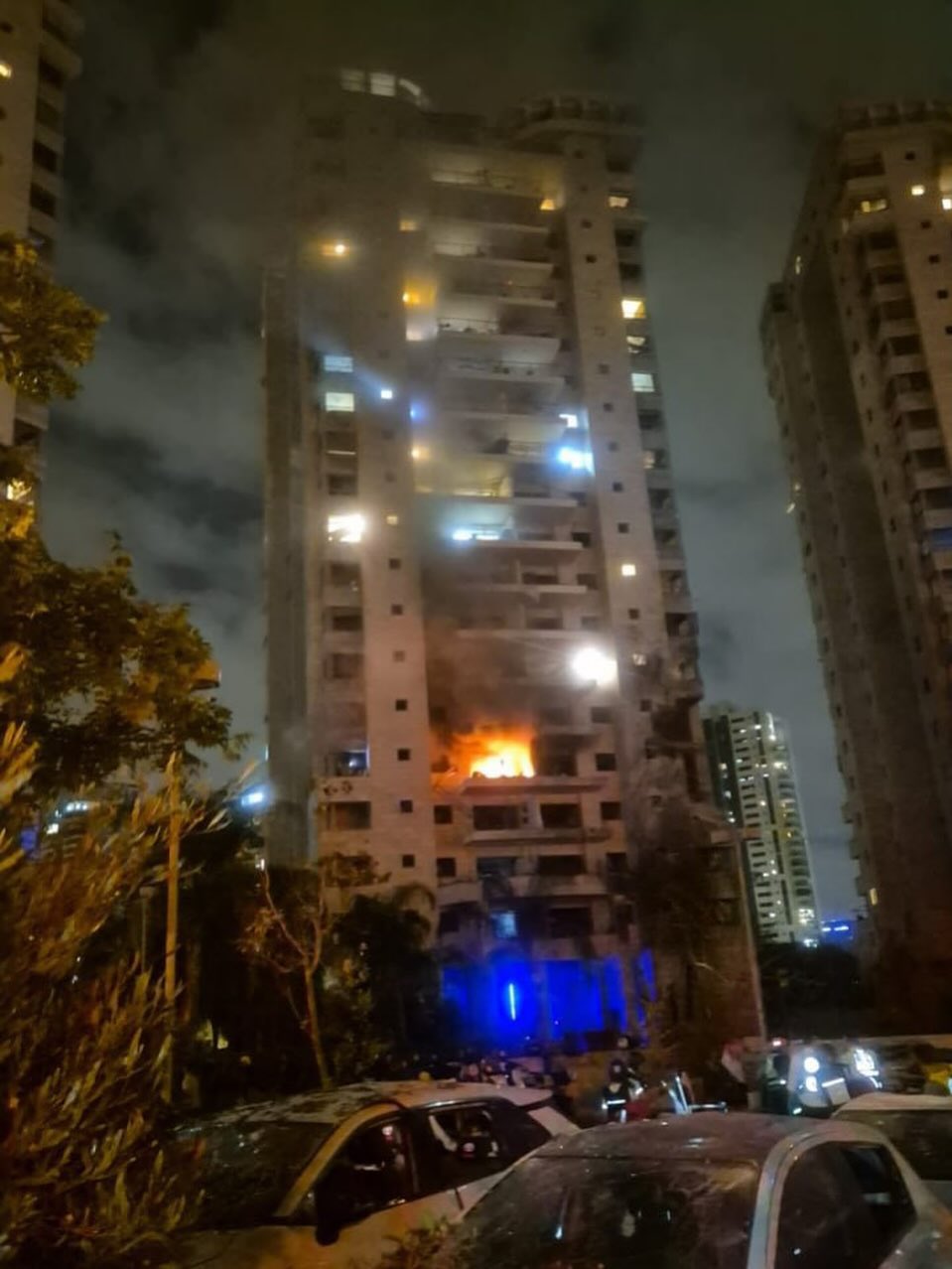 Iranian Missile Strike Damage in Tel Aviv