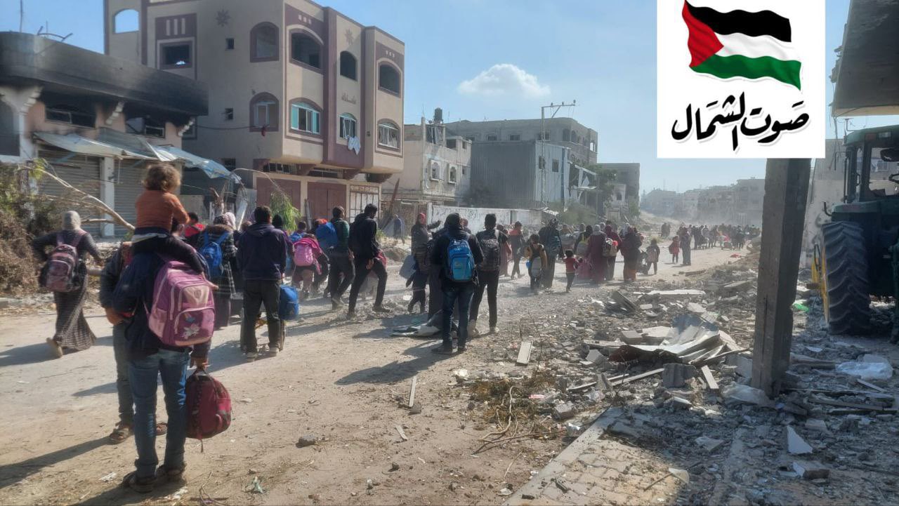 Northern Gaza displacement amid Israeli bombing campaign