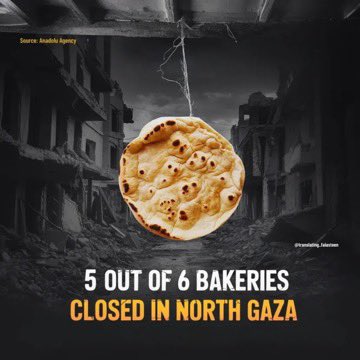 Palestinians warn of famine as only one bakery remains in northern Gaza