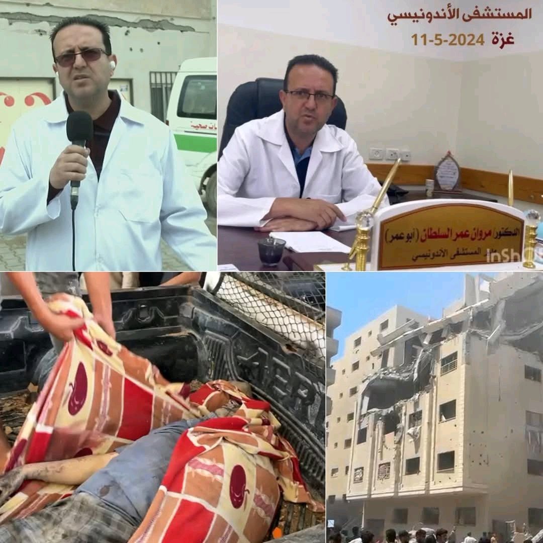 Israeli Airstrike Kills Hospital Director Al-Sultan and Family Gaza