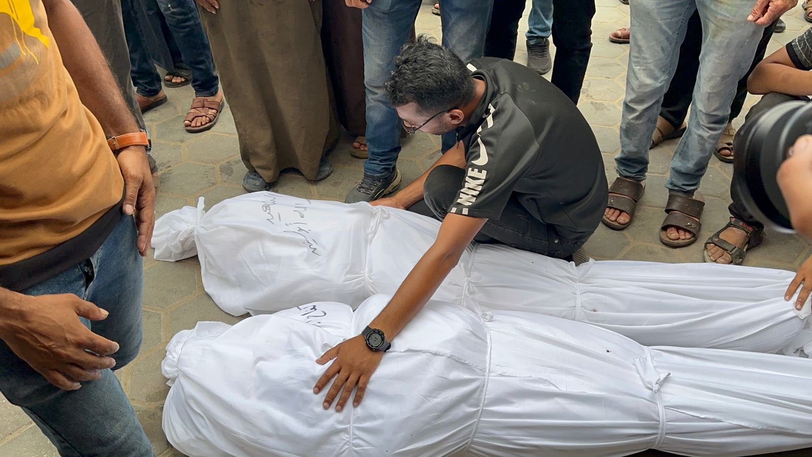 Casualties Arrive at Hospital After Israeli Bombing in Gaza