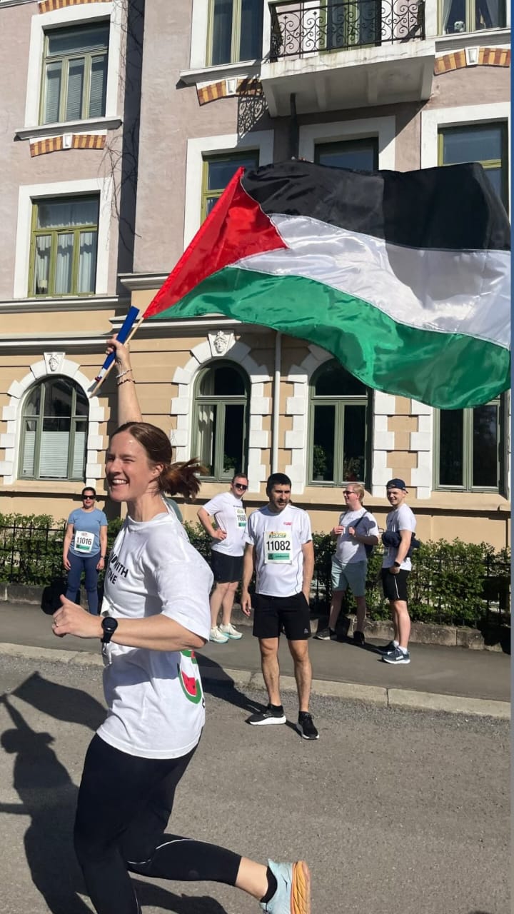 Pro-Palestine activists organize race in Oslo for Gaza