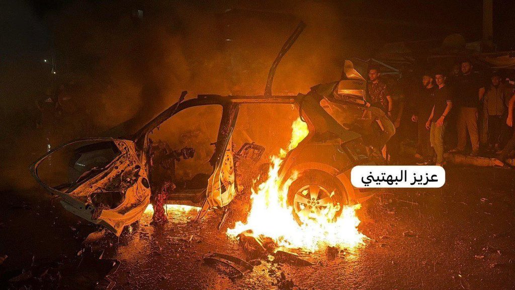 Three killed in Israeli bombing of vehicle in Al Rimal, Gaza City