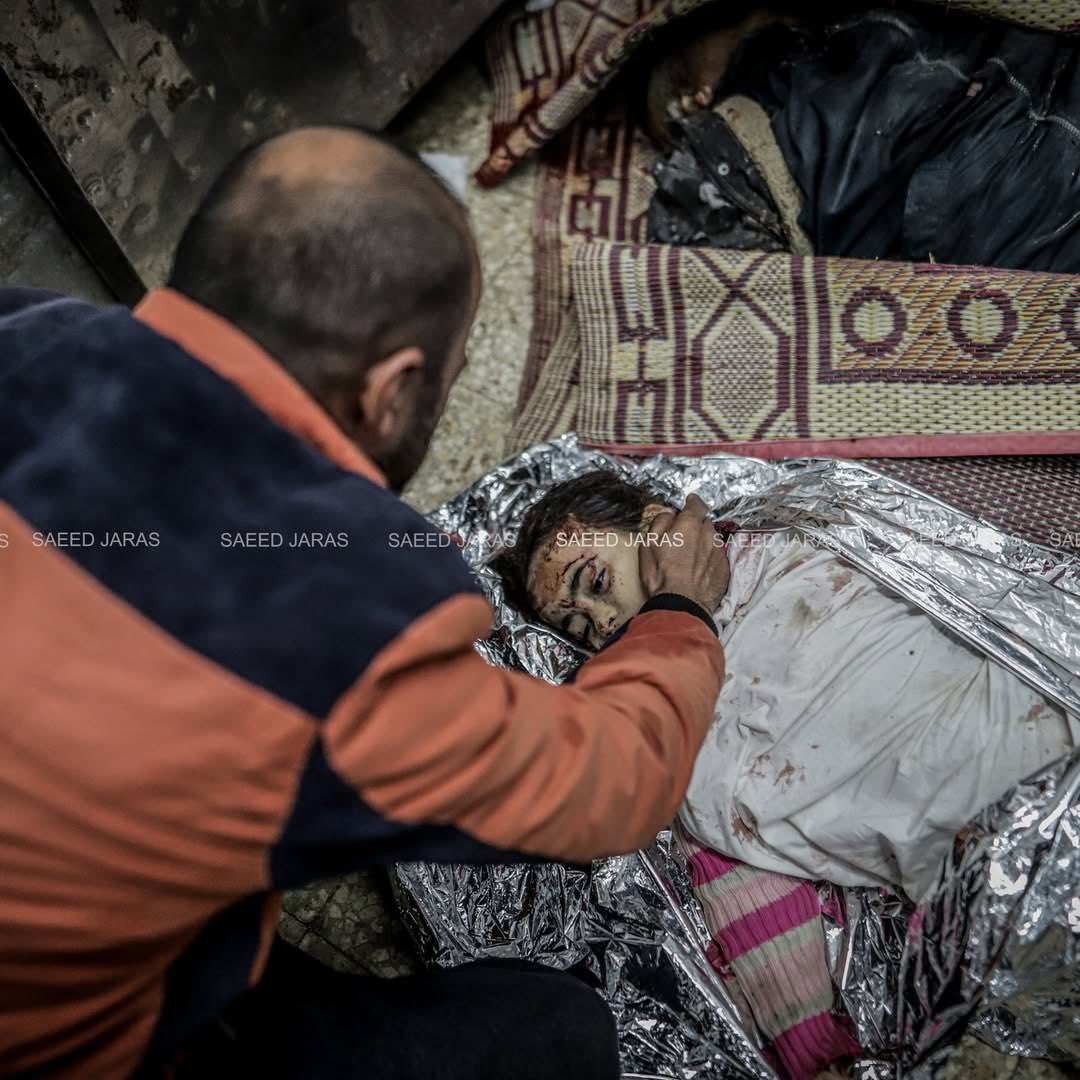 Palestinian Father Mourns Daughter Killed in Israeli Airstrike Gaza