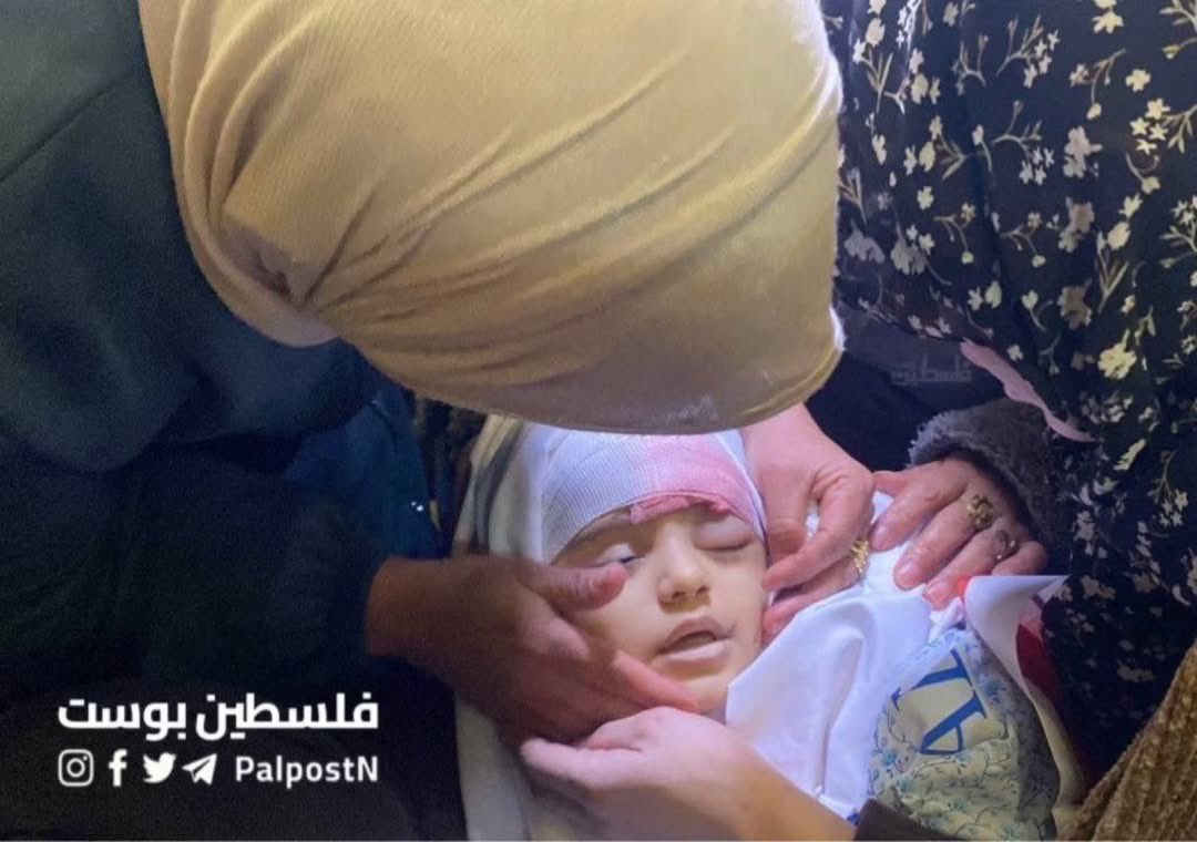 Funeral of martyred child Laila Al-Khatib held in Jenin village