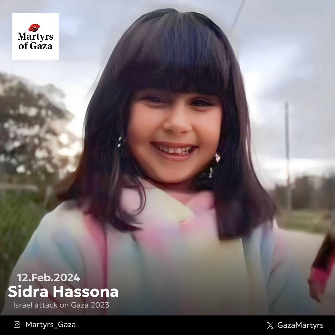 Sidra Hassona killed in Israeli airstrike in Rafah