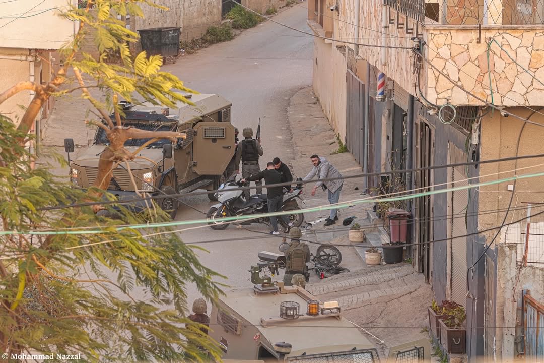 Military vehicle strikes motorcycle near Qalqilya cemetery