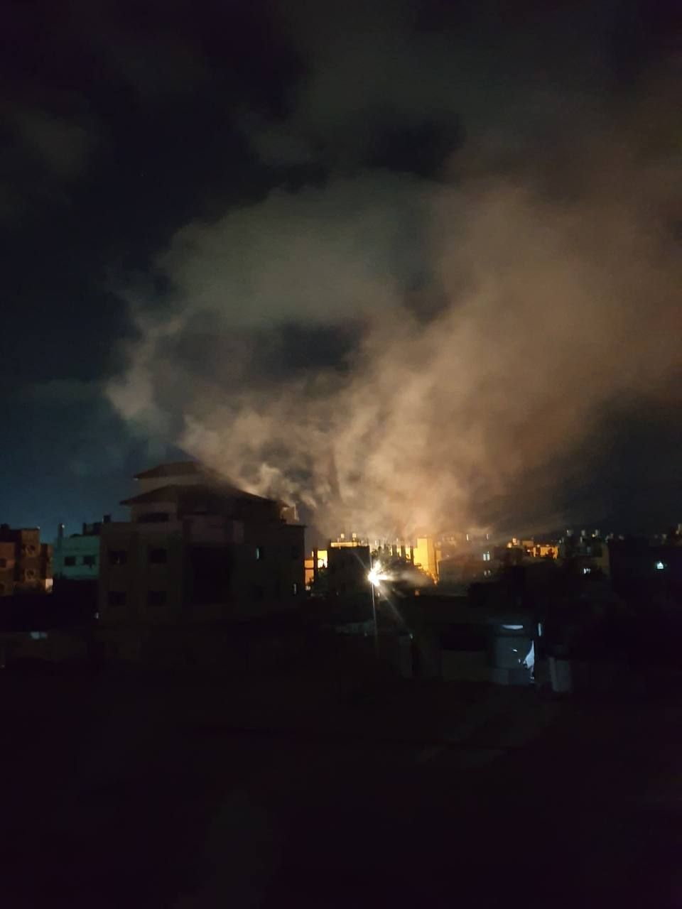Israeli artillery shelling causes fire in Rafah neighborhood