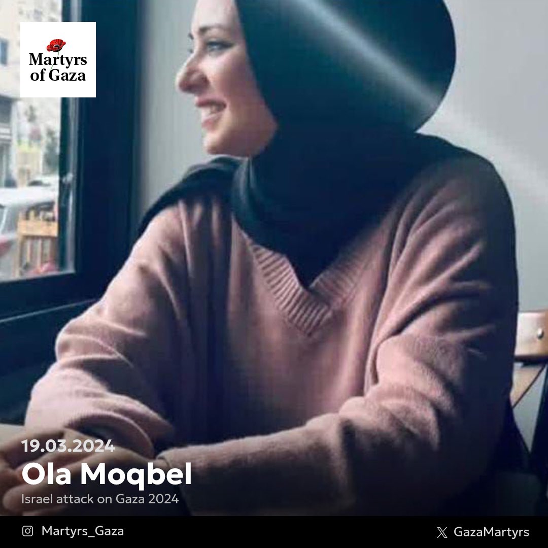 Civil Engineer Ola Moqbel Killed in Gaza Before Graduation