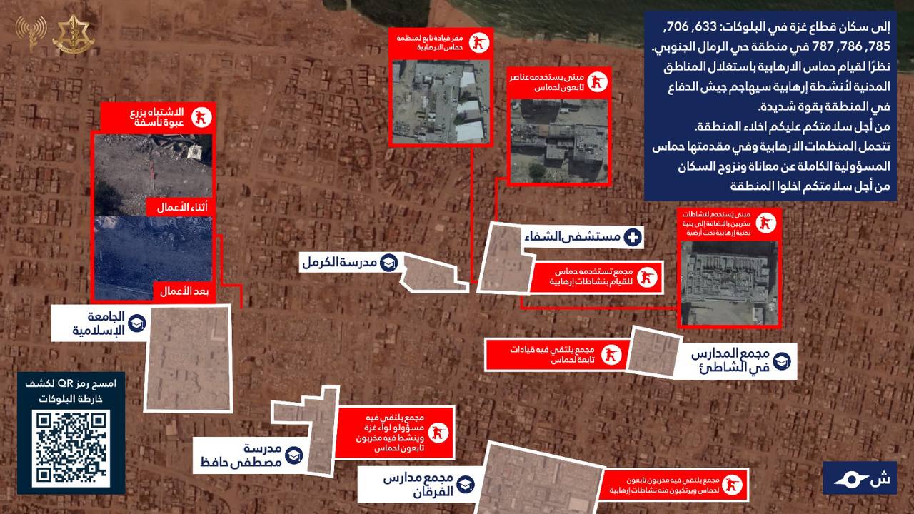 Gaza City evacuation orders issued for hospitals schools