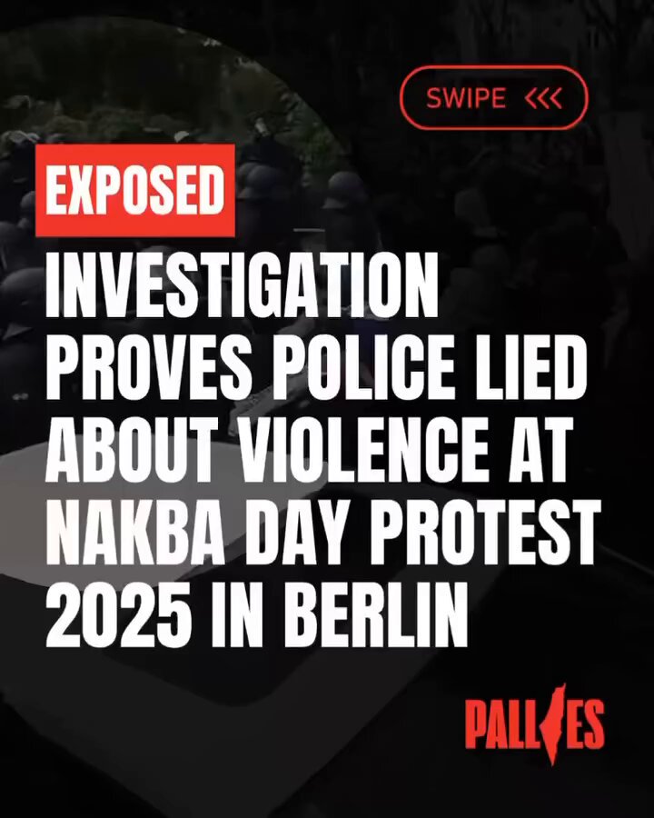 Berlin Police Nakba Day Injury Claim Debunked by Investigation