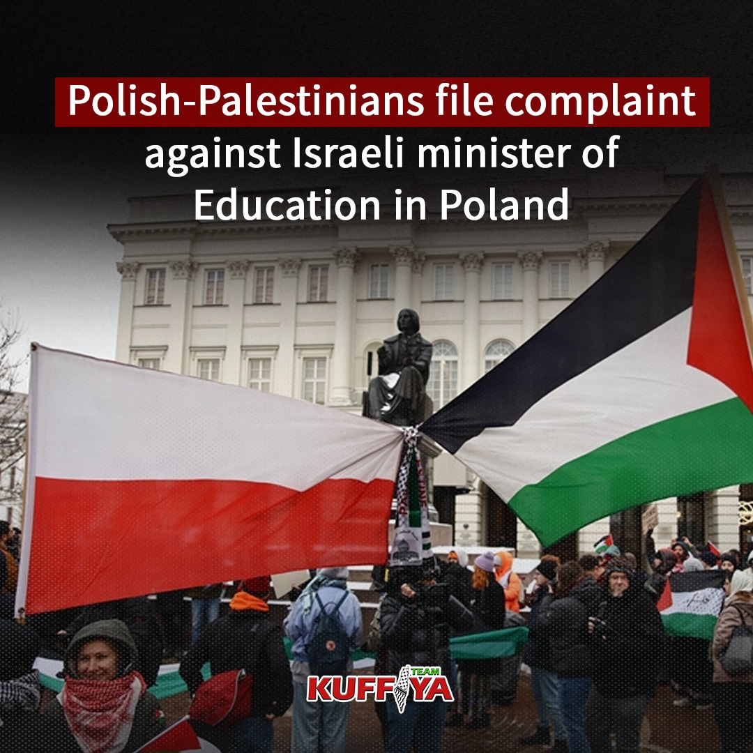 Palestinians file complaint against Israeli minister in Poland