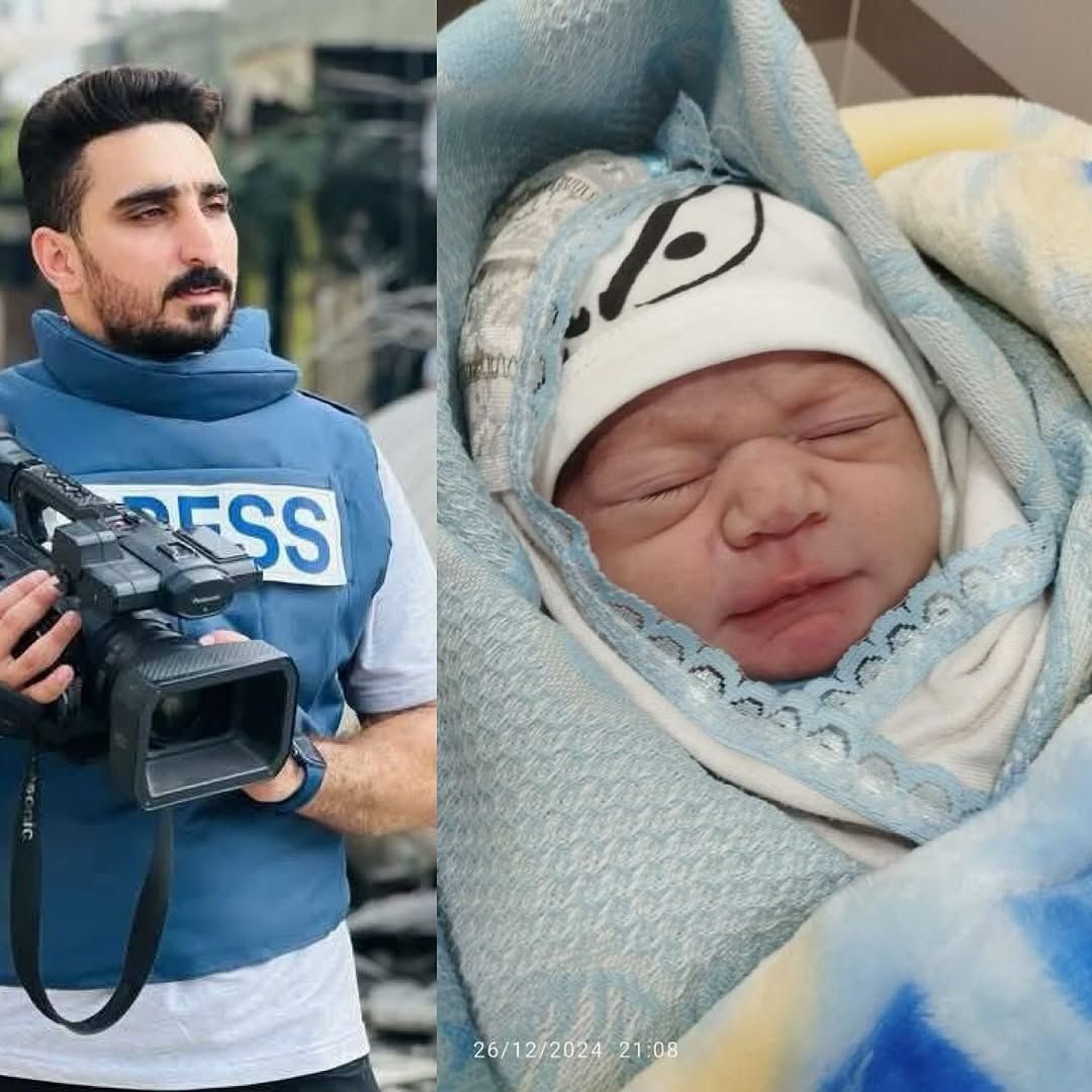 Widow of slain Gaza journalist births son named after father