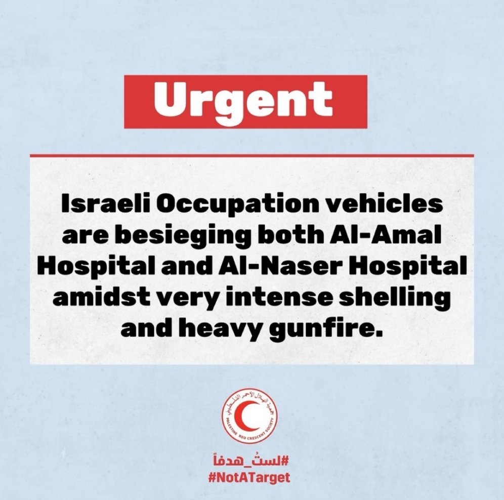 Al-Amal and Al-Nasser Hospitals Under Attack in Khan-Younis