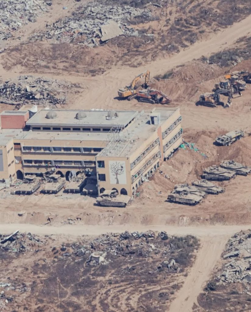 Israeli army uses Palestinian school as military base in Gaza