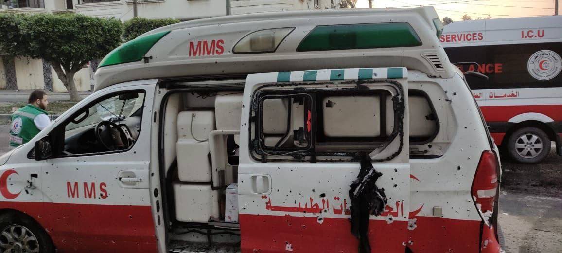 Israeli airstrike targets ambulance in Gaza