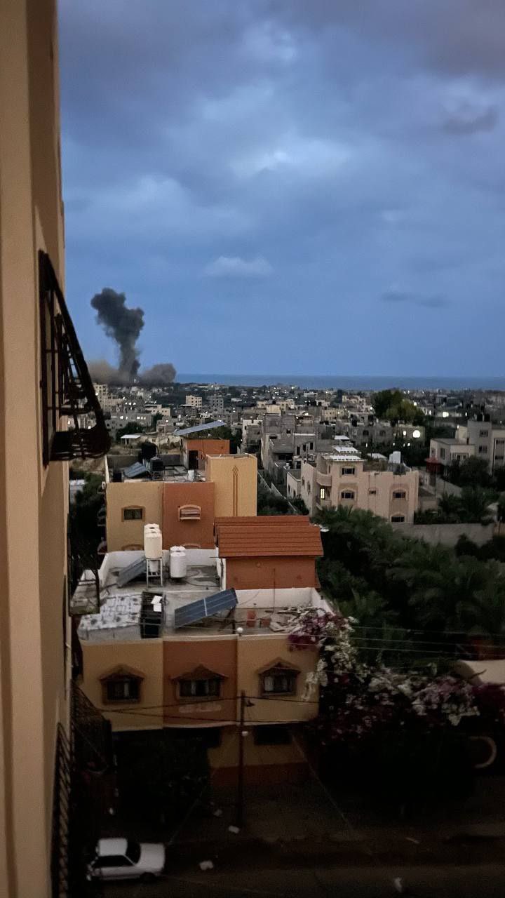Israeli Warplanes Bomb House in Al-Nussairat Gaza Camp