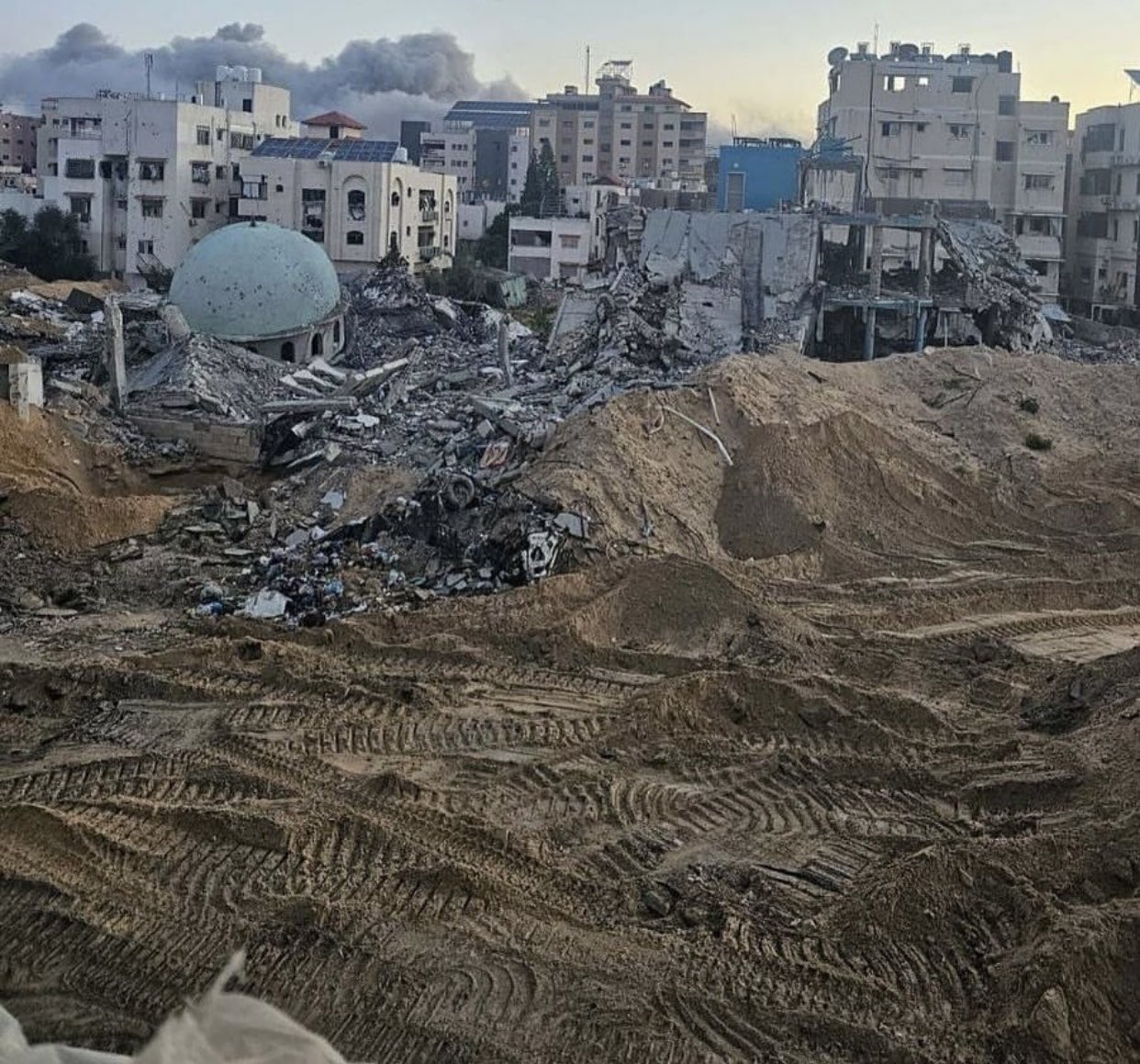 Israeli forces blow up Shefa hospital building in Gaza